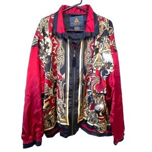 VTG Casual Isle Baroque Bomber Jacket, 2X